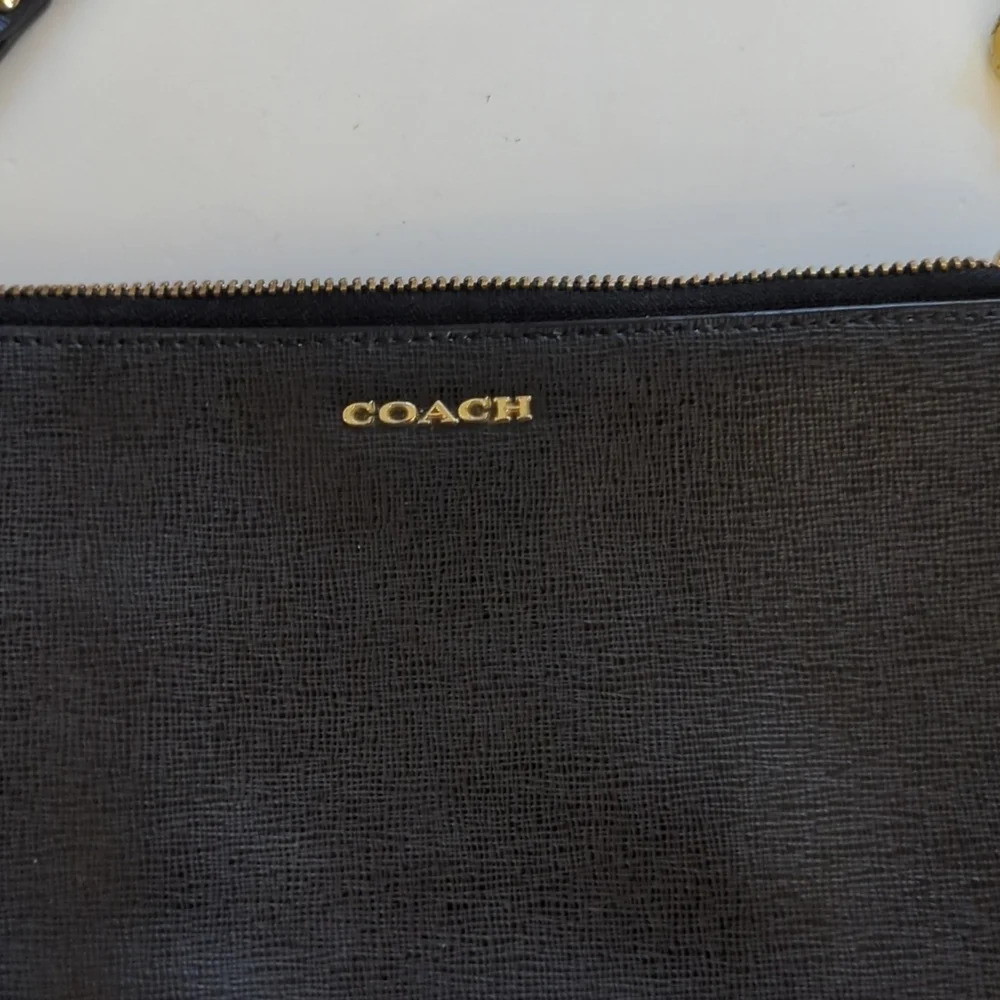 Coach Black Leather Casual Basic Crossbody Bag - Picture 2 of 10